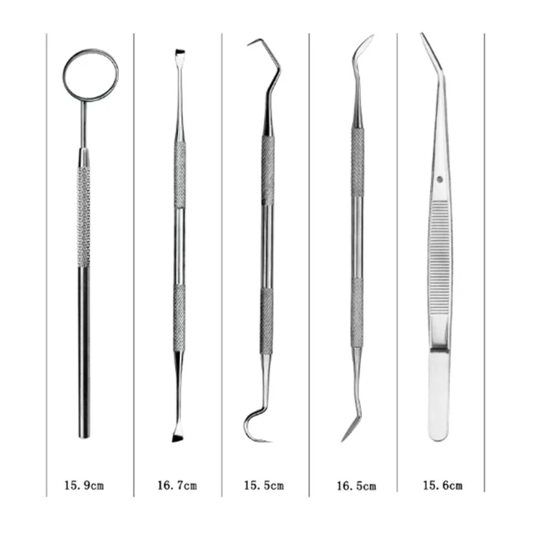 5 шт./компл. Нержавеющая сталь стоматологическое зеркало стоматологический