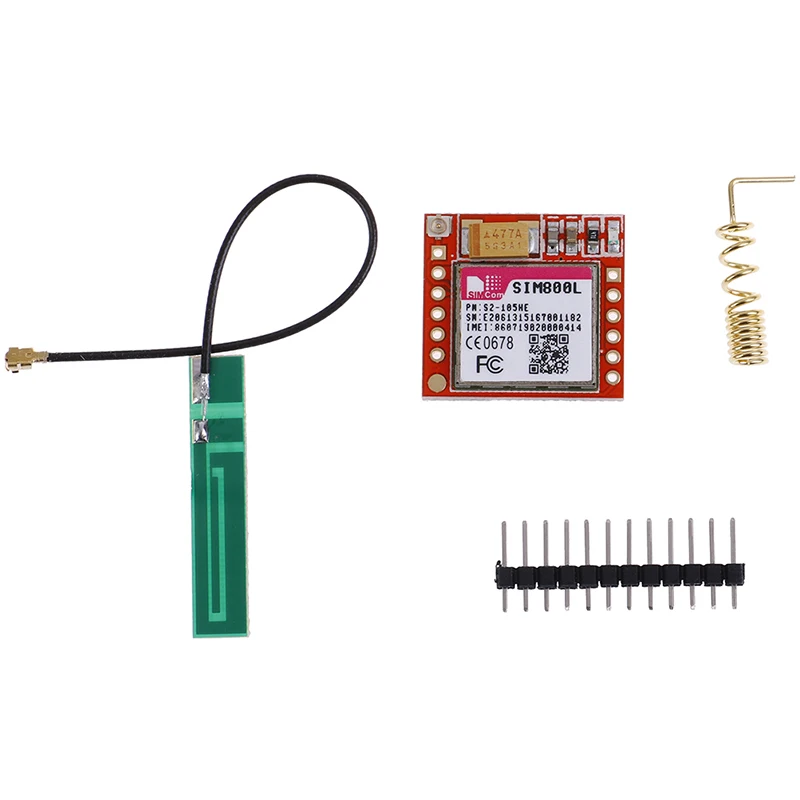 Мини маленький модуль SIM800L GPRS GSM карта MicroSIM Core Беспроводная плата Quad-band ttl