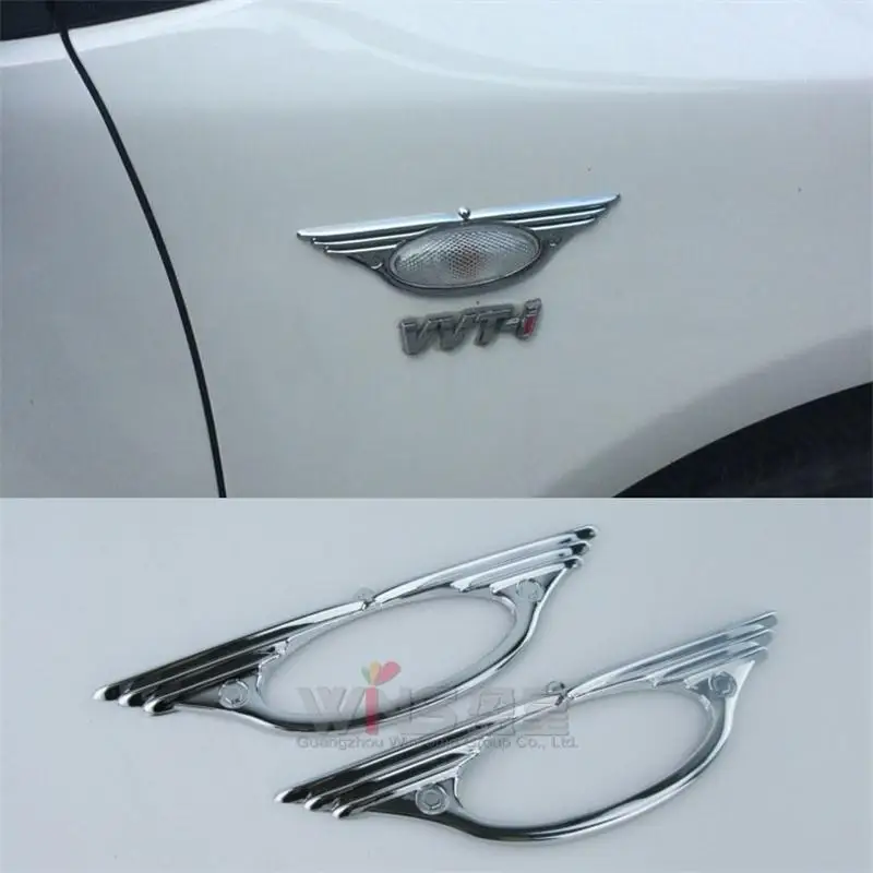 Хромированный боковой индикатор лампы Yaris 2008-13 RAV4 2005-12 для Toyota Corolla 2006-12 аксессуары