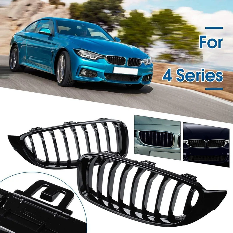 Передняя решетка гриль для BMW 4 Series 2013 2018 428I 430I 435I 440I F32 F33 F36 F80 F82 F83 (глянцевый