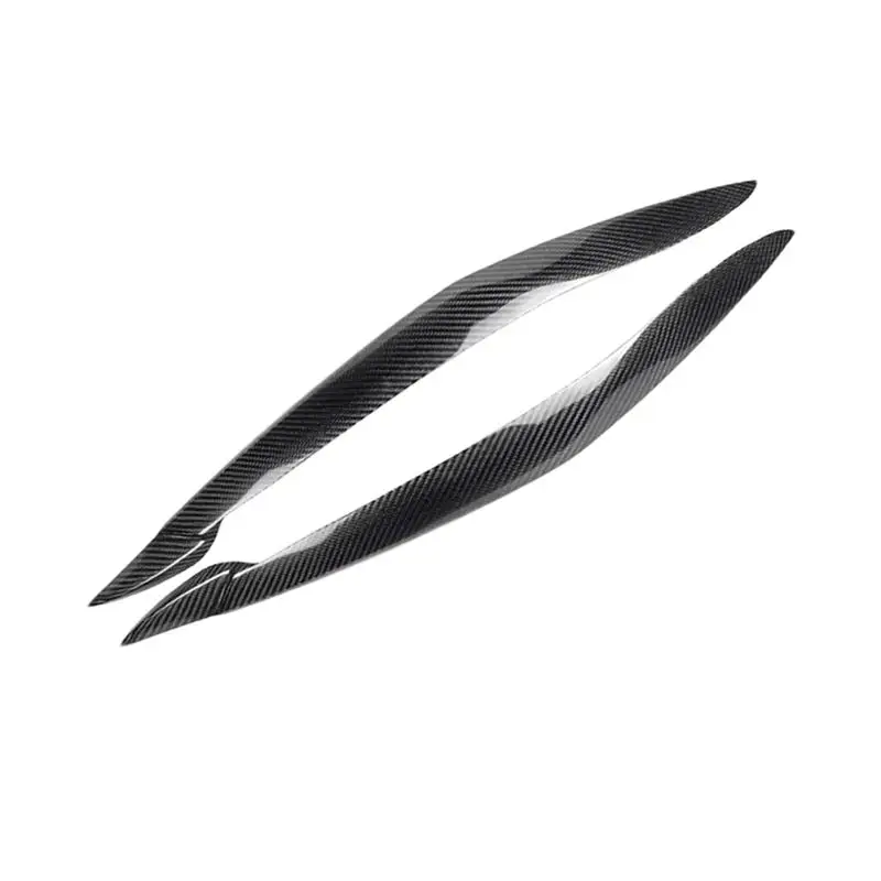 

2pcs DIY Carbon Fiber Car Headlights Eyebrows Eyelids Trim Sticker Accessory