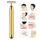 Электрический импульсный массажер для лица, 24k, Т-образный, для подтяжки и ежедневного ухода за кожей MH88