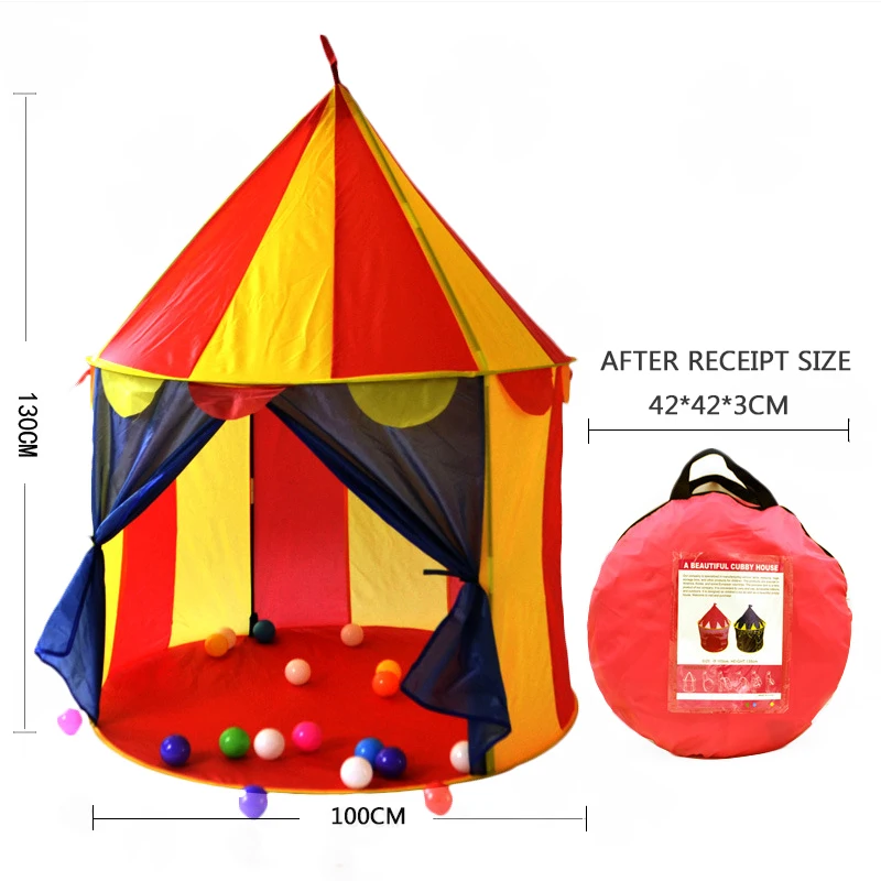 

Portable Play Kids Tent Children Indoor Outdoor Ocean Ball Pool Folding Cubby Toys Castle Enfant Room House Gift For Kids