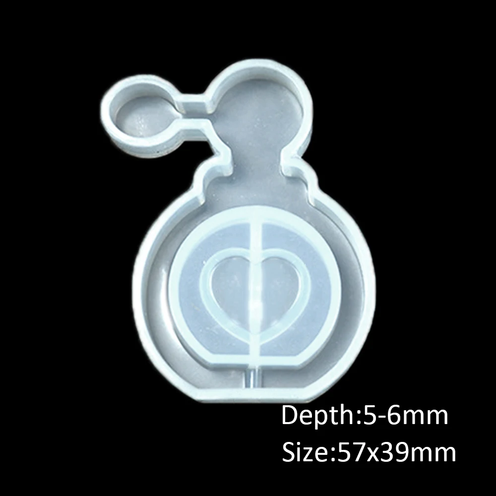 57x39mm Новые Клубничные прозрачные силиконовые формы смолы ледяные звезды шейкер Брелоки для ключей блестящая форма DIY инструмент для выпечки ювелирных изделий, 10Yc7453 - Цвет: 57x39mm