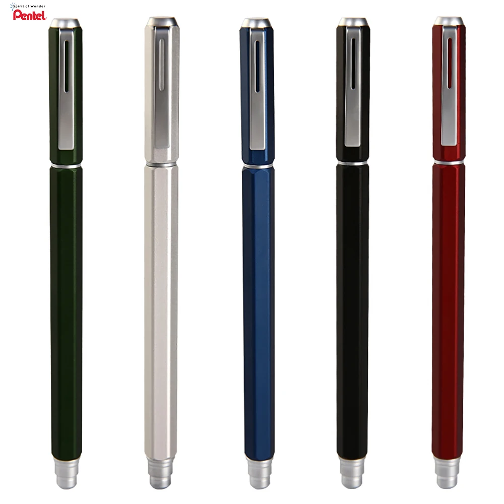 Pentel быстросохнущая нейтральная ручка BLN665D металлическая для детской офисной