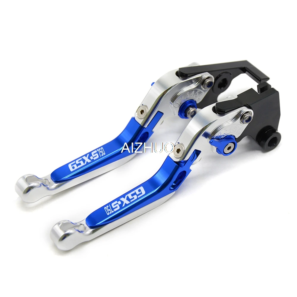 Silver Blue Silver Мотоцикла тормозной рычаг сцепления для Suzuki GSX-S750 GSX S750 GSX-S 750 GSXS750 GSXS 750 2011- 2012 2013 - Цвет: Silver Blue Silver