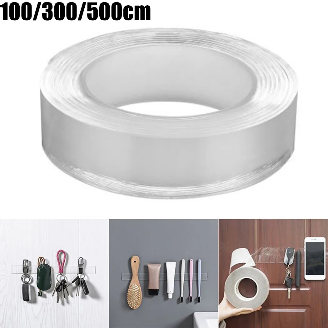 

Adhesive Tape * 1 Kitchen Sink Gap Nano Adhesive Double Sided Reusable Tape No Trace Cleanable 2021 High Quality