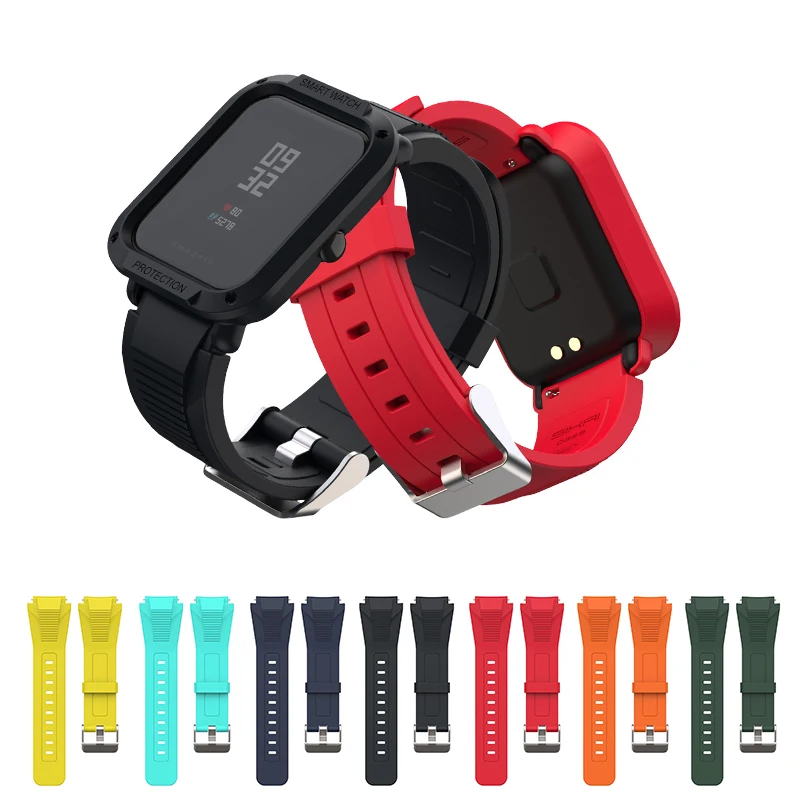 Смарт часы SIKAI ремешок чехол для Xiaomi Amazfir Bip Youth зарядное устройство часов Huami Amazfit