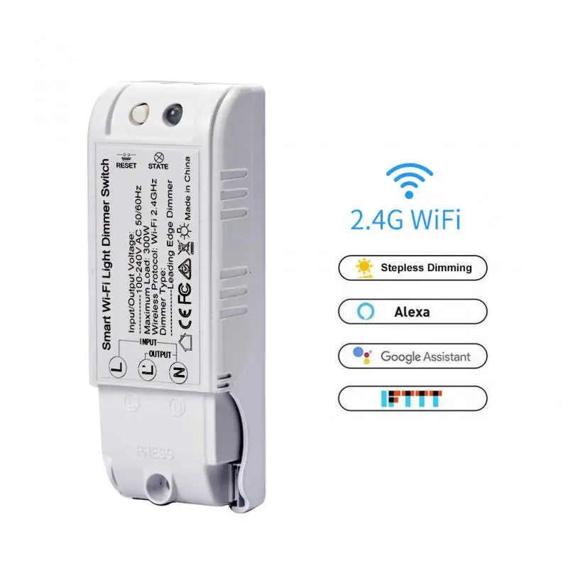 

Переключатель света Tuya Smart Life с Wi-Fi и голосовым управлением, 110-240 В