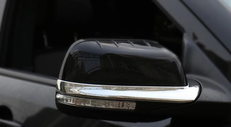 ABS хромированное зеркало для стайлинга автомобиля накладка на заднего вида 2