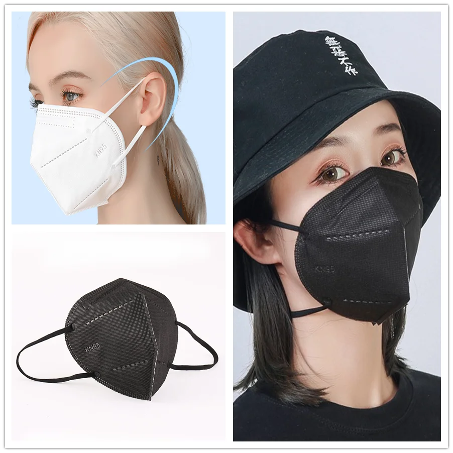 Многоцветный для взрослых 6 Слои черный FFP2 KN95 Mascarilla респиратор Тканевая маска