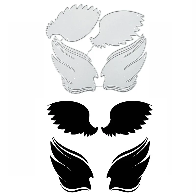 DiyArts 4 шт. крылья ангела металлические режущие штампы новинка 2019 для скрапбукинга