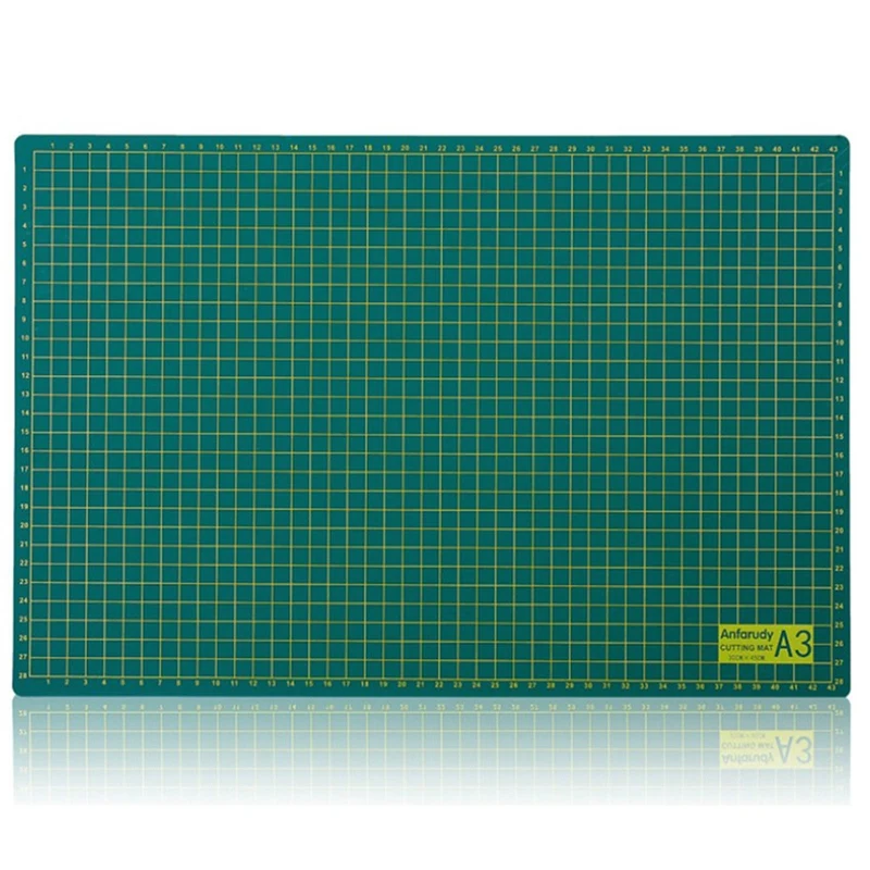 

Anfarudy A3 Self-Healing Leather Grid Line Cutting Pad Craft Double-Sided Cutting Board Pvc Tool Pad Engraving Tool