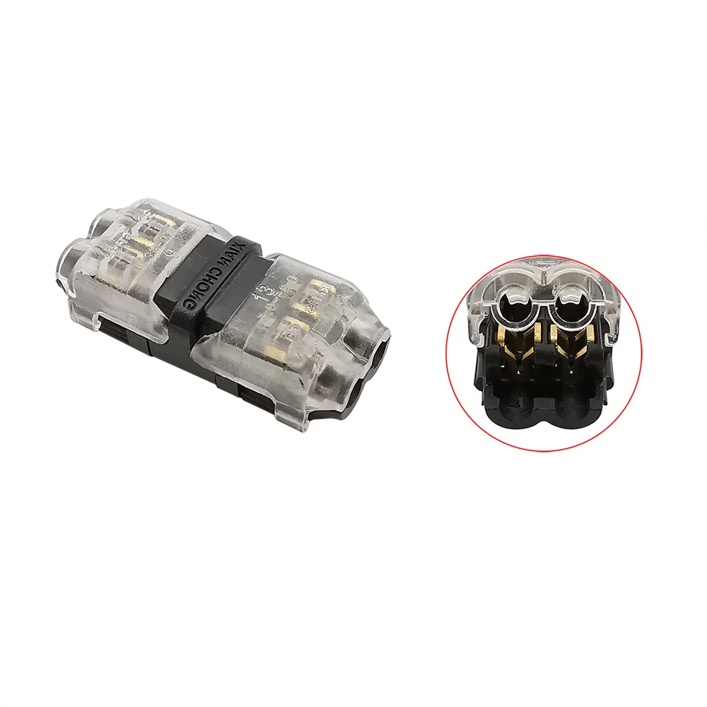 5Pcs H Shape 2 Pin Way Universal Compact Wire Wiring Terminal Connector With Lever AWG 18-24 | Обустройство дома