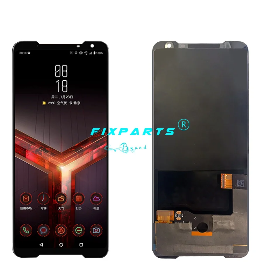 6,5" ЖК-дисплей для ASUS ROG Phone 2 ZS660KL, ЖК-сенсорная панель, дигитайзер, сборка, телефон 2 i001DB, замена