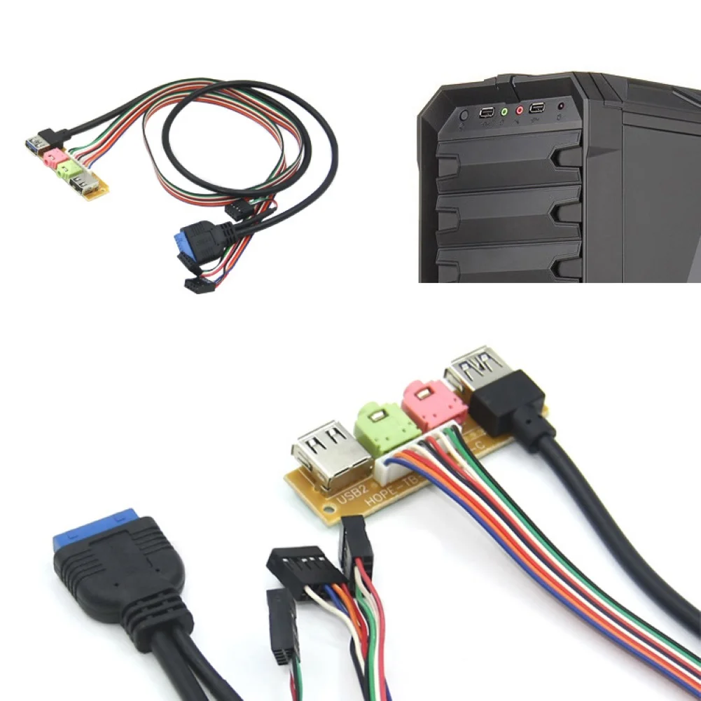 70 см Передняя панель для чехла USB3.0 + USB2.0 HD аудио разъем ввода/вывода плата