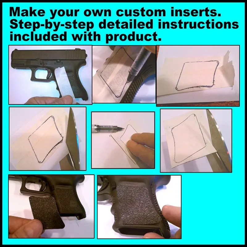 Резиновая нескользящая текстурная клейкая лента для пистолета скейтборда