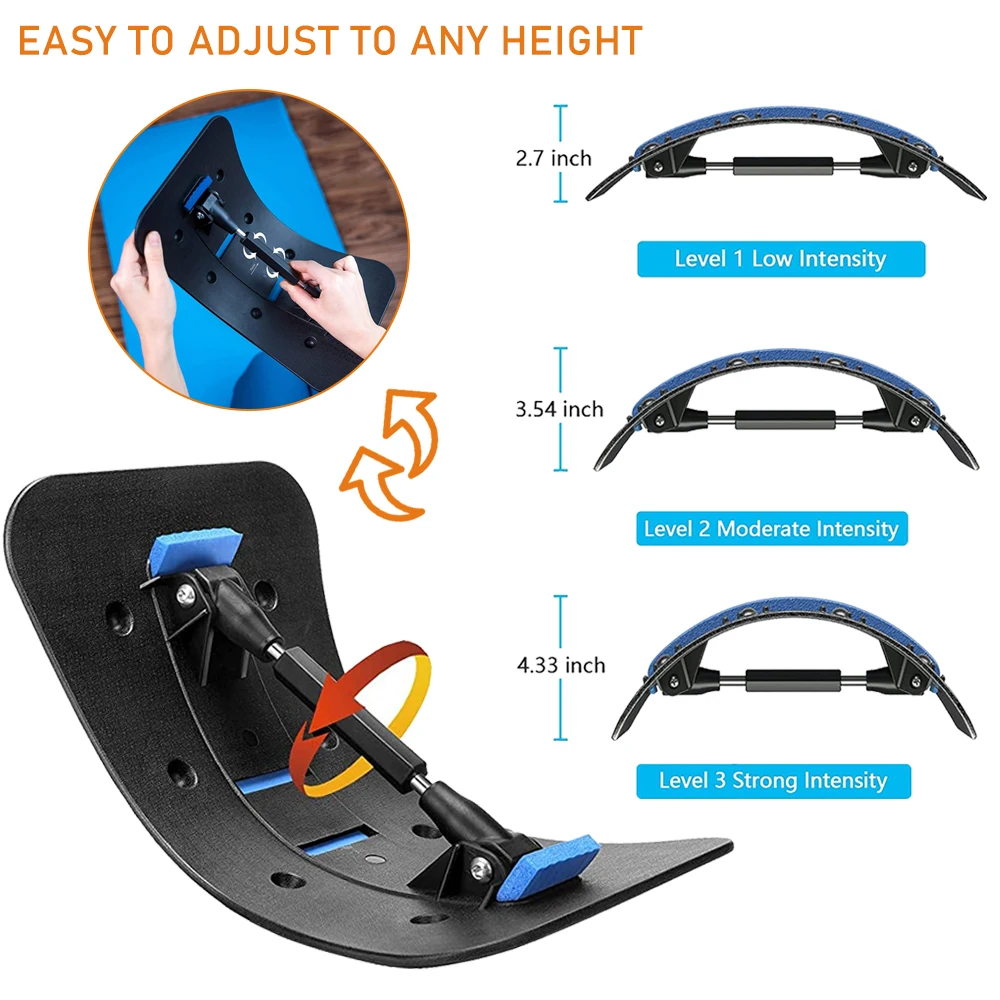 Back Massager Stretcher Magic Stretch Posture Therapy Fitness Equipment Chiropractic Massage Tools Spine Lumbar Pain Relief |