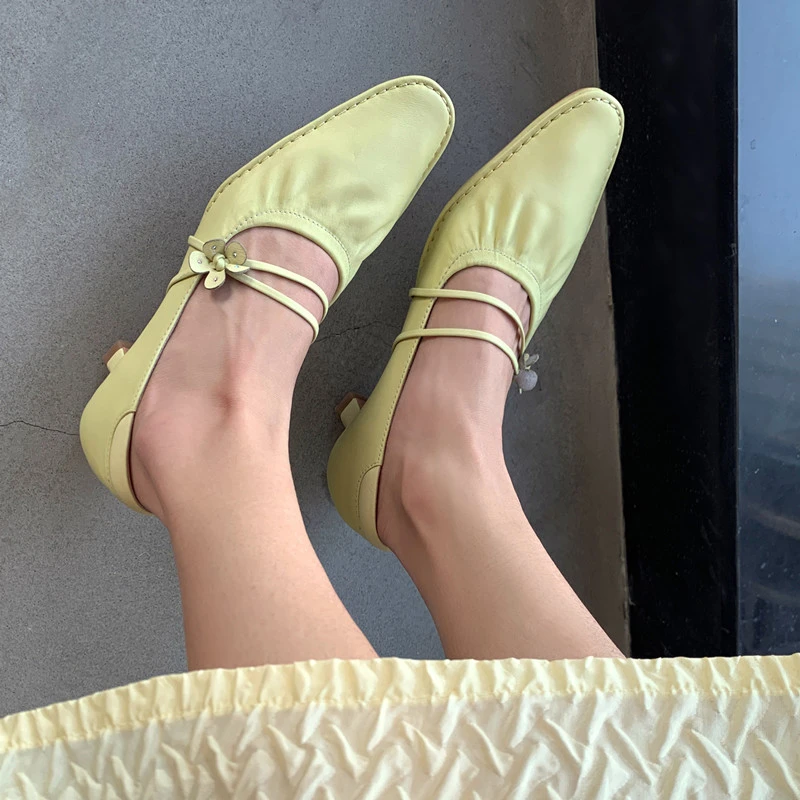 

VERCONAS Elegant Fashion Flower Women Pumps Concise New Genuine Leather Spring Summer High Heels Shoes Woman Office Lady Party