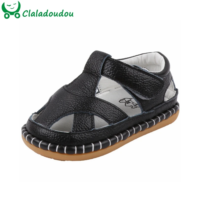 

11.5-15cm Baby Boys Girls Genuine Leather Shoes For Summer,Black Yellow White Infant Breathable First Walkers,0-3Years Kids Shoe