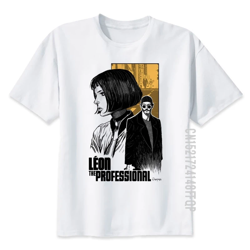Футболка Leon The Professional мужская с принтом старого фильма модная футболка 100% хлопок
