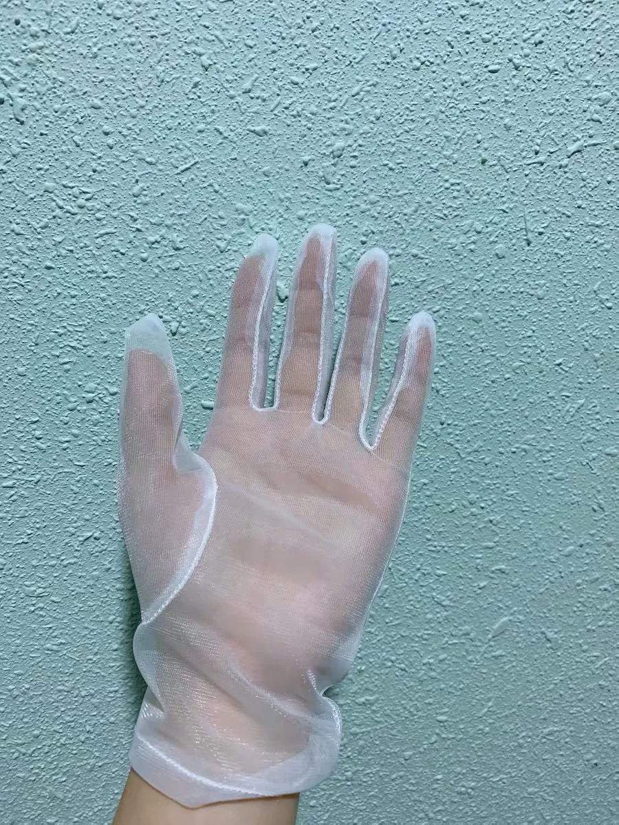 Аксессуары для свадебного платья Очаровательные перчатки невесты с белым