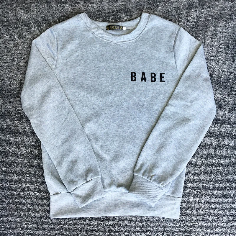 

Babe Hoodies Sweatshirts EuropeTops 2020 Women Casual Kawaii Harajuku Kpop Sweat Punk for Girls Clothing Korean