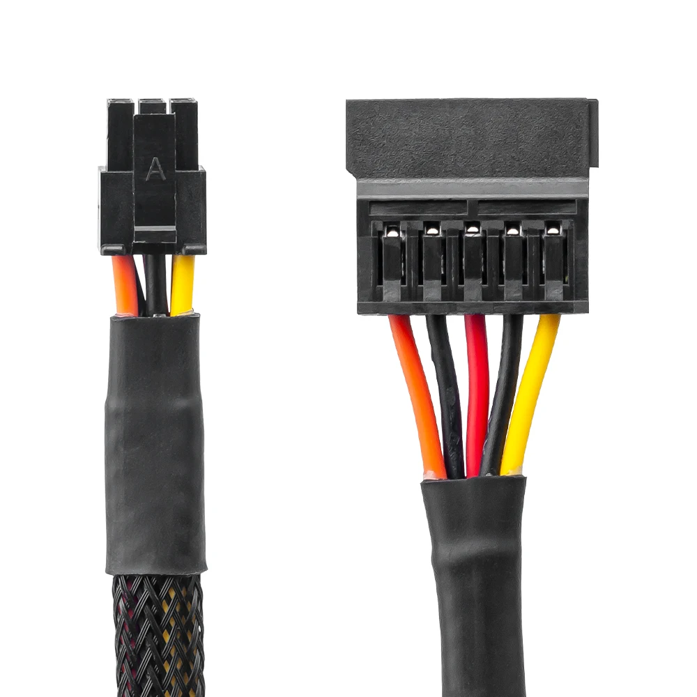 Маленький Кабель питания SATA 6 контактов до 15 компьютерный жесткий диск SSD кабель