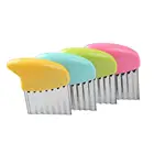 Studyset из нержавеющей стали, волнообразный Форма овощ-Картофель Фрукты кухонный инвентарь для тонкой нарезки