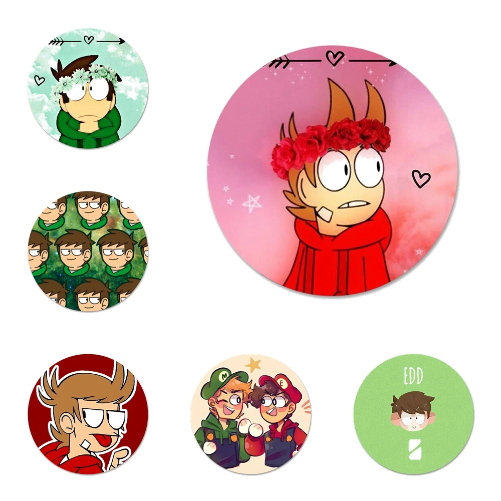 

Мультяшный значок Eddsworld для одежды, рюкзака, украшения, подарок
