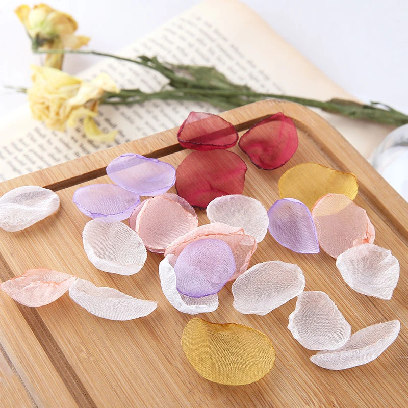 10 шт. корейские милые романтические серьги в стиле феи с марлевым цветком для