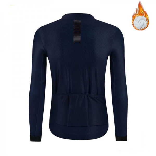 Мужская теплая флисовая кофта для велоспорта с длинным рукавом в стиле ретро Pro DH