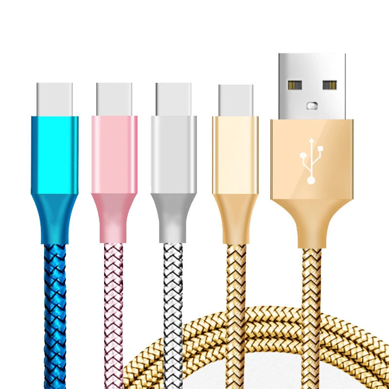 Нейлоновый Быстрый usb type C кабель для huawei P20 Lite Быстрая зарядка быстрое зарядное