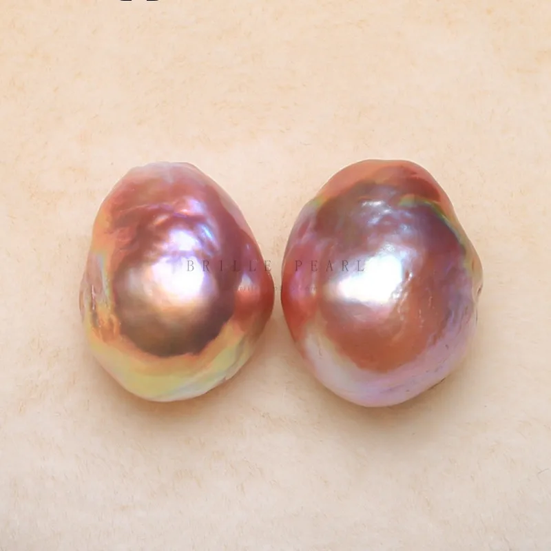 BaroqueOnly 5А натуральные жемчужные бусины в форме яйца капли воды красочные серьги DIY