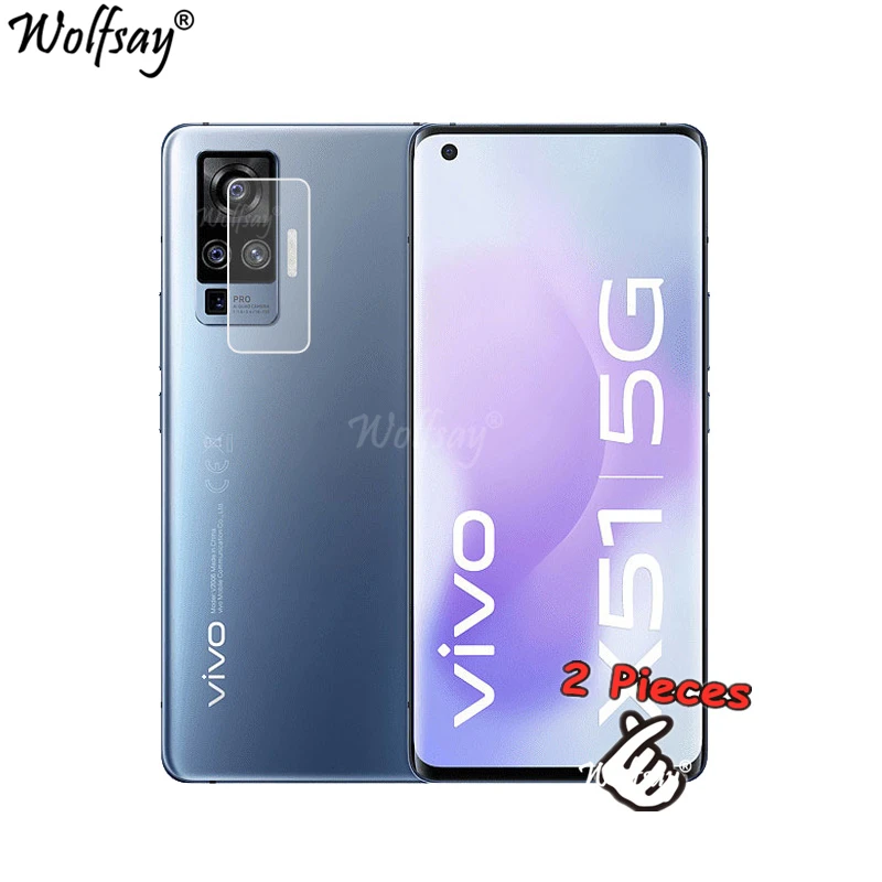 2 шт полностью клей нано камера стекло для Vivo X51 5G Защитная пленка экрана
