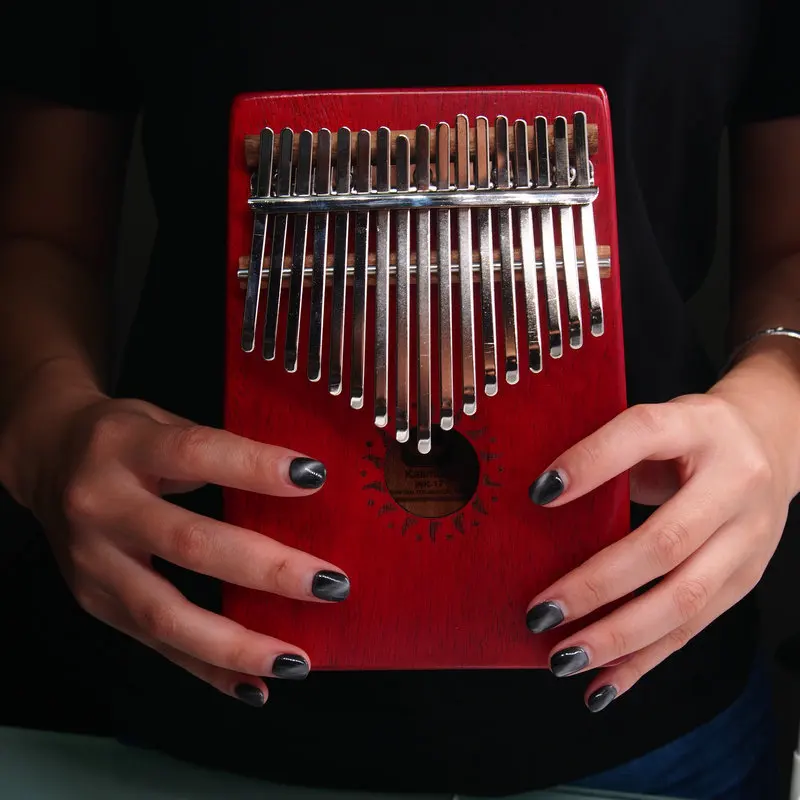 Walter.t 17 Keys kalimba bag thumb piano Acacia Mahogany calimba xylophone key portable keyboard vibraphone musical instrument