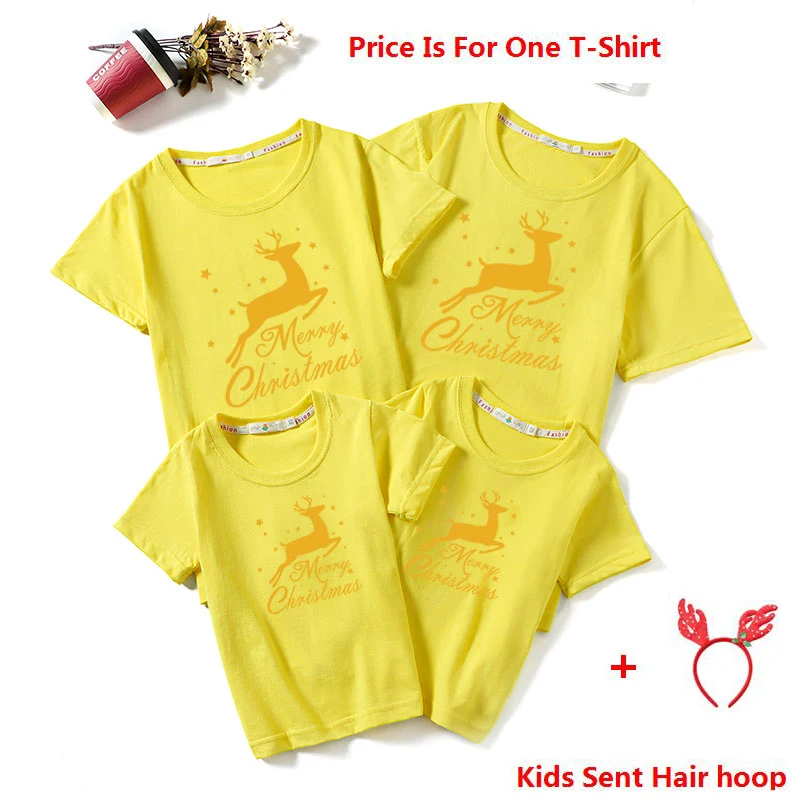 Новые рождественские одинаковые комплекты для семьи 2020 г. Футболка папы мамы