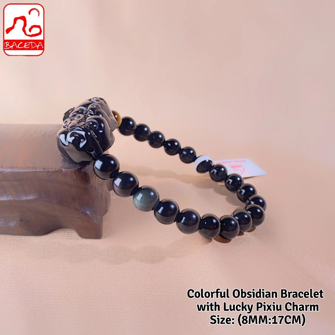

Натуральные кристаллы Baceda из красочного обсидиана, известного как самый защитный камень с подвеской Lucky Pixiu может привлечь богатство