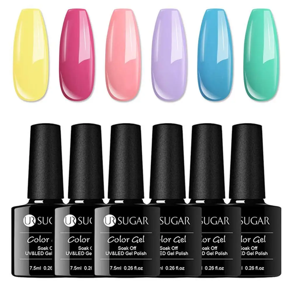 Набор гель-лаков для ногтей UR SUGAR набор дизайна 120 цветов 8/16 шт./лот | Красота и