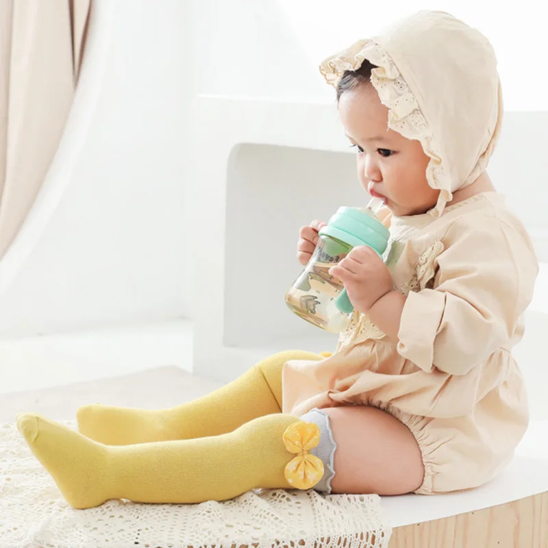 5 Pairs Children Socks Boys and Girls Spring and Autumn Tube Socks Children Babies Newborns Cotton Kids Socks Female Baby Socks