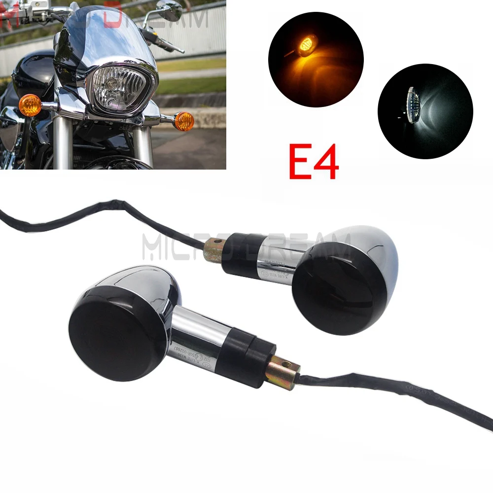 Светодиодный передний указатель поворота EMARK E4 2 шт. для мотоцикла Suzuki 8-2006