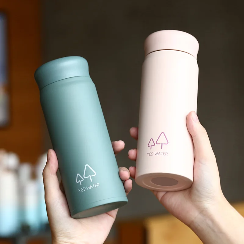 

Fashionable And Beautiful Student Thermos Cup Men'S And Women'S 304 Cup Lovely Simple Stainless Steel Vacuum Water Cup