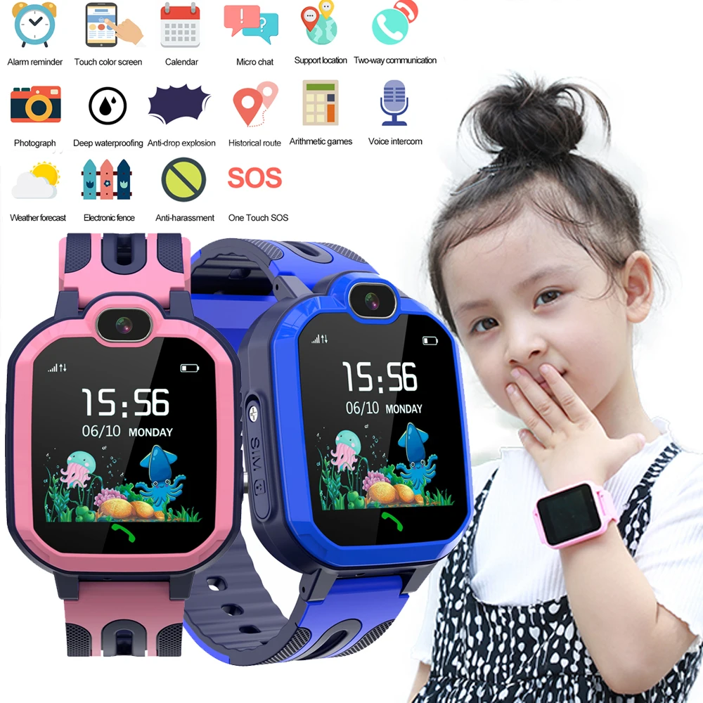 Y52 Водонепроницаемый Смарт часы для детей GPS LBS Местоположение отслеживания SmartWatch