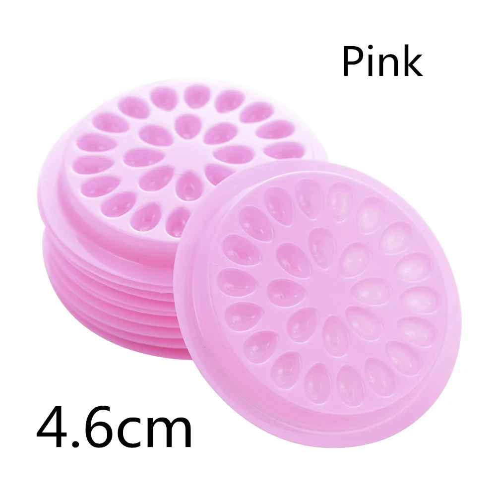 

20/50/100Pcs Wholesale Disposable Flower Shape Eyelash Extension Glue Holder Eyelashes Adhesive Pallet Paste Plastic Makeup Tool