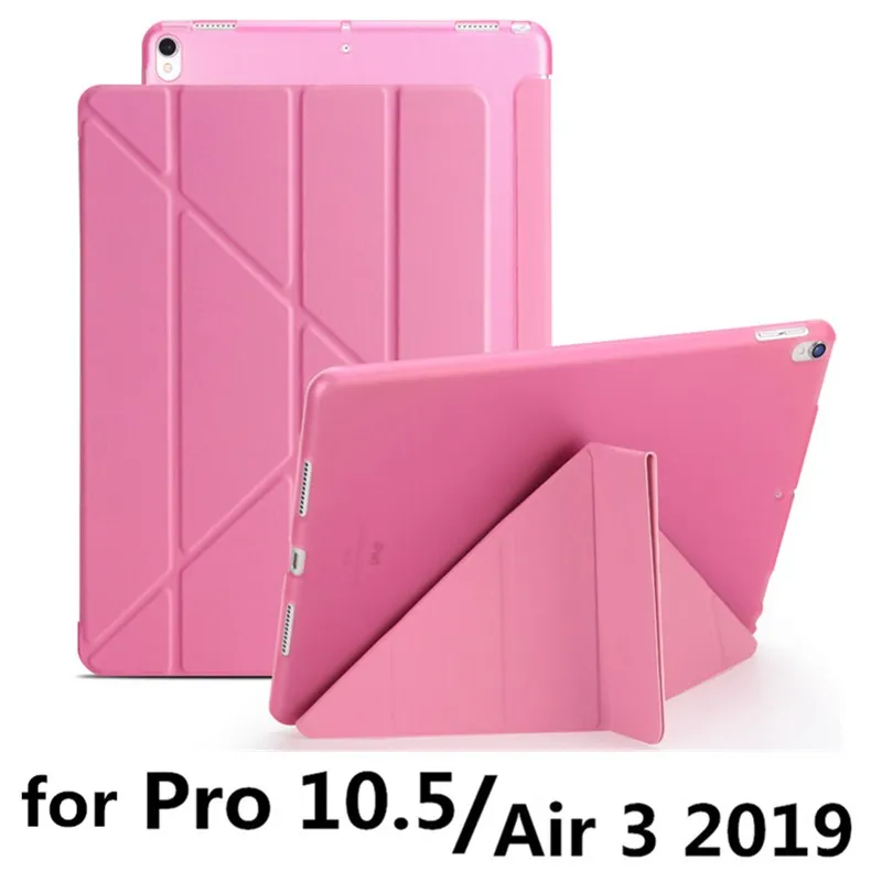 pro 10.5 pink ТПУ чехол для iPad Pro 10," Air 3 тонкий мягкий сенсорный Магнитный чехол-подставка для iPad 9,7 чехол 5th 6th чехол для планшета+ ручка - Цвет: pro 10.5 pink