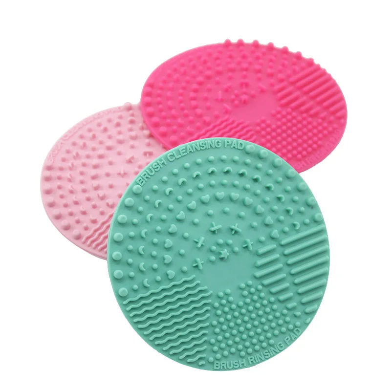 

1pcs Makeup Brush Foundation Scrubber Board Silicone Washing Gel Cleaning Make Up Brushes Cleaner Mat Pad Tool Maquiagem