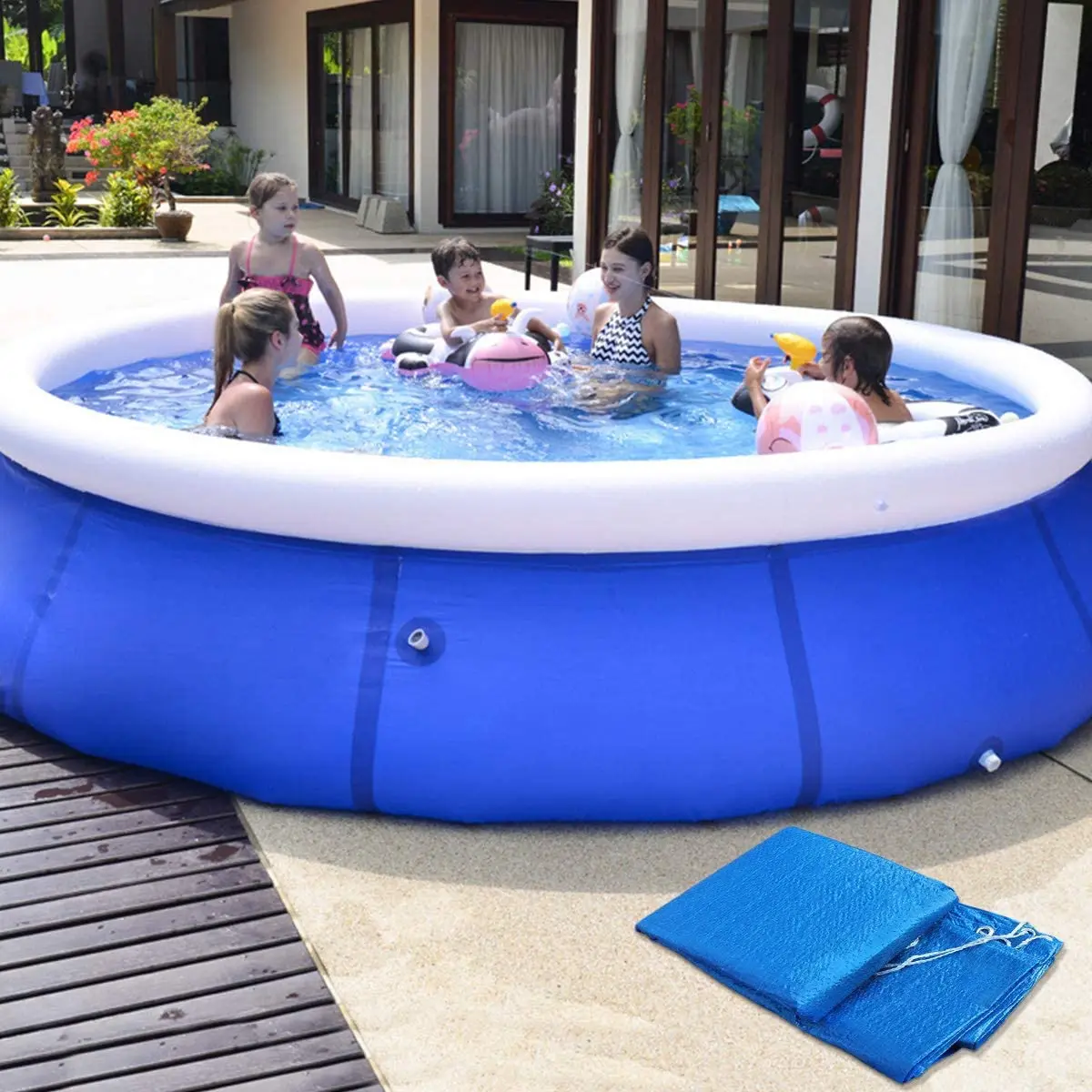 

Large Size Swimming Pool Round Ground Cloth Lip Cover Dustproof Floor Cloth Mat Cover For Outdoor Villa Garden Pool Accessories