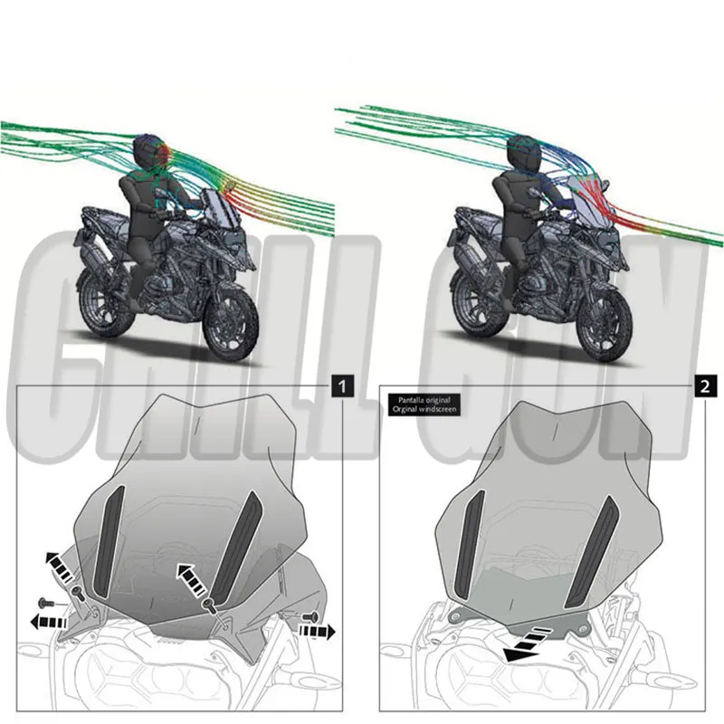 Отражатель козырька на лобовое стекло для мотоцикла подходит BMW R 1200 GS Adventure R1200