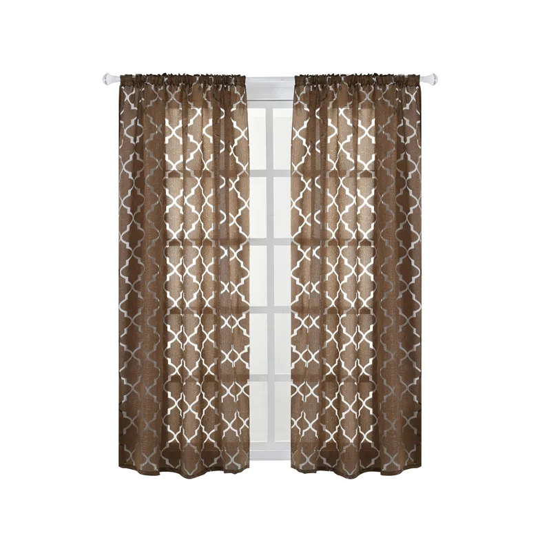 Фонарь с цветочным принтом занавеска для спальни гостиной полузатемненные