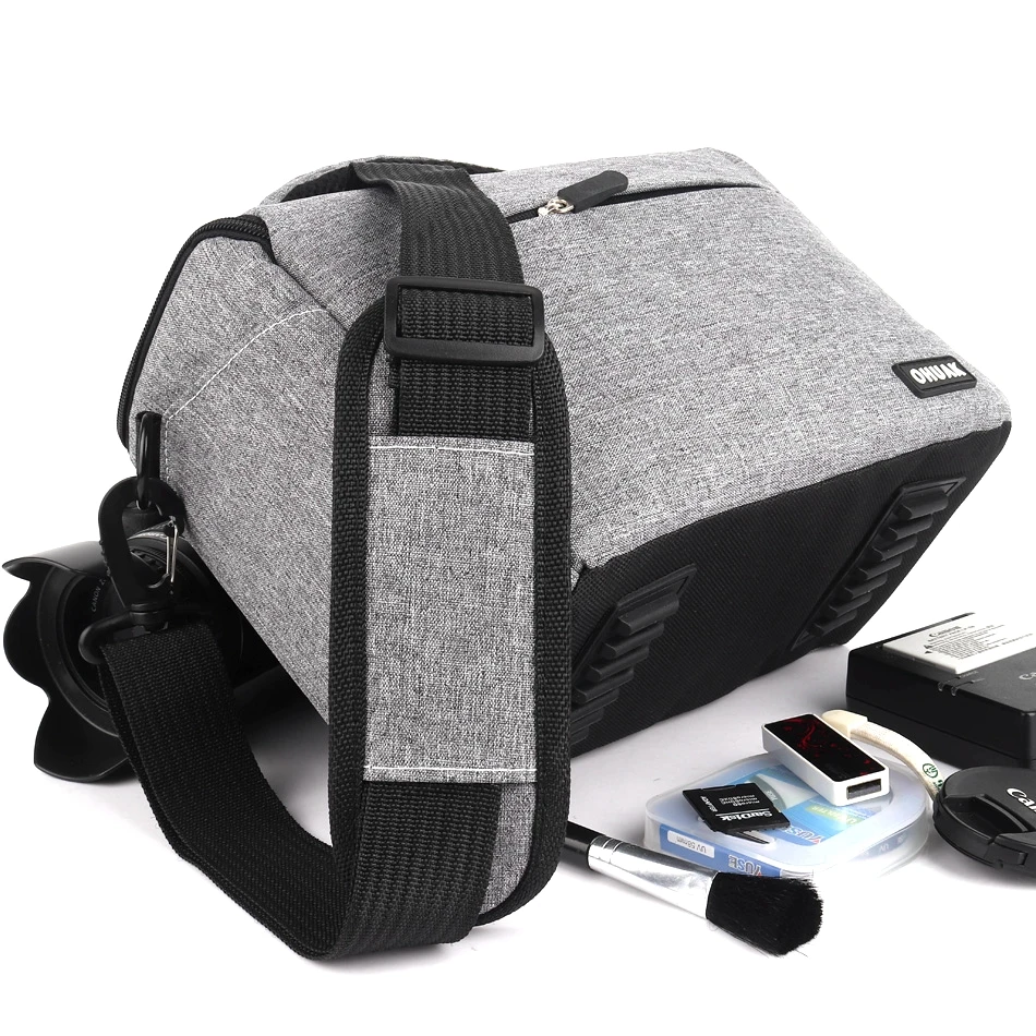 DSLR сумка для камеры модная Полиэфирная Сумка на плечо чехол Canon EOS 7D Mark II 80D 750D 1300D